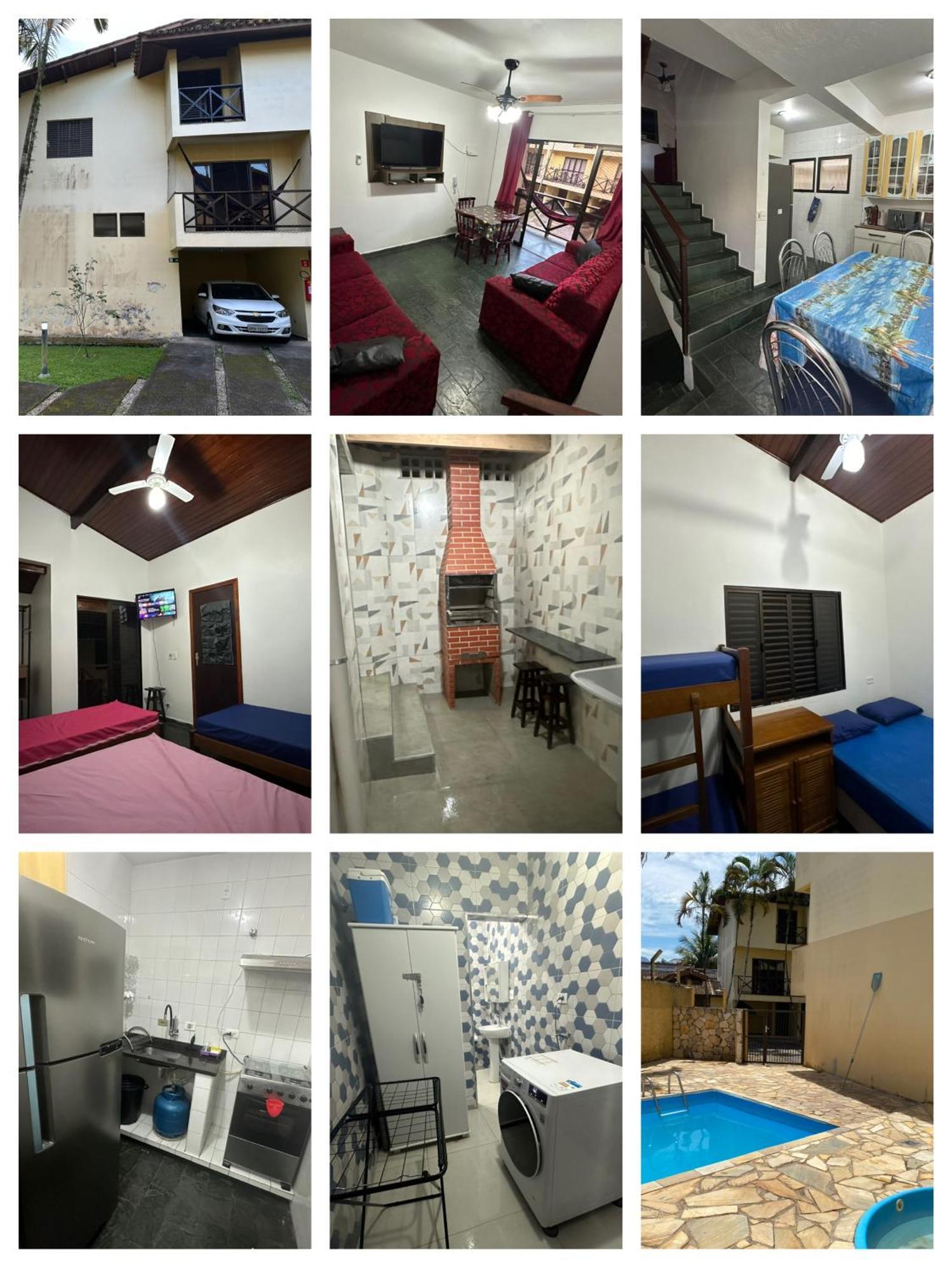 Triplex Piscina Churrasqueira Lava E Seca Wi-Fi E 2 Tvs Em Condominio Com 90M2 No Centro De Ubatuba Eksteriør bilde
