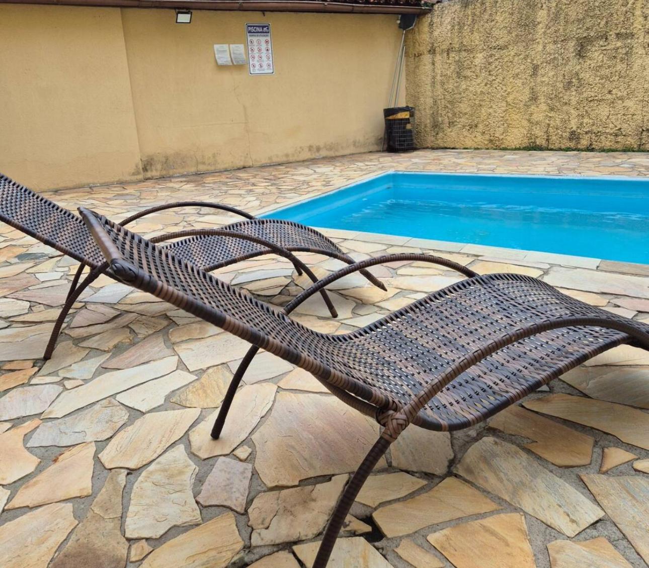Triplex Piscina Churrasqueira Lava E Seca Wi-Fi E 2 Tvs Em Condominio Com 90M2 No Centro De Ubatuba Eksteriør bilde